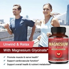 Magnesium Complex 600mg, 30 To 120 Capsules – Gluten Free and Non-GMO