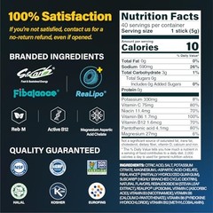 40 Sticks Salty Fruit Sugar Free 40 Servings (Pack of 1) Mixed Flavor 2