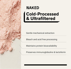 NAKED Strawberry Whey Protein Powder, 25g Protein, 24 Servings