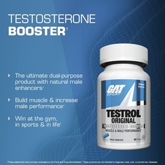 GAT Sport Testrol Original Test Booster | Male 60 count (Pack of 1)