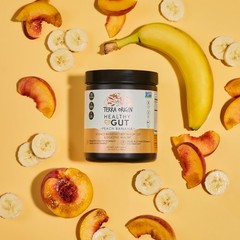 TERRA ORIGIN Healthy Gut Peach Banana | 30-Servings with L-Glutamine, Zinc, G…