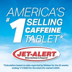 Jet-Alert 100 MG Each Caffeine Tab 120 Count 120 (Pack of 1)