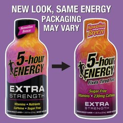 5-hour ENERGY Extra Strength Hawaiian 20 Bottles – Single Flavor