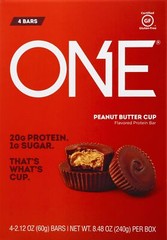 One Peanut Butter Cup Protein Bar – 4-2.12 Oz (Pack of 6)