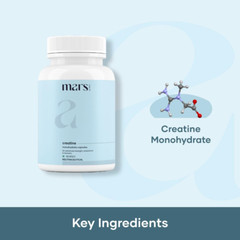 Mars Micronized Creatine Monohydrate Caps: Powered with Shilajit (120 N)