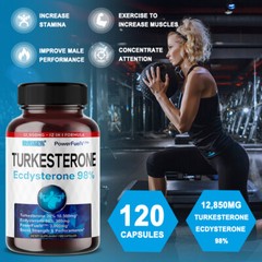 Ecdysterone 98% Supplement for Maximum Muscle Growth 30/60/120 Capsules