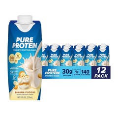 Pure Protein Vanilla Protein Shake 30g Complete Protein Vitamins A, C, D 12 Pack