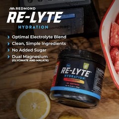 REDMOND Re-Lyte Hydration Electrolyte Mix Strawberry Lemonade 13.4oz BB: 07/2030