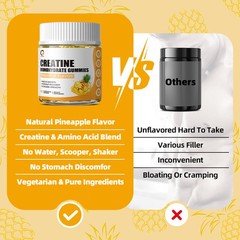 Creatine Monohydrate Gummies – Muscle, Stamina, & Recovery – Sugar-Free 90ct