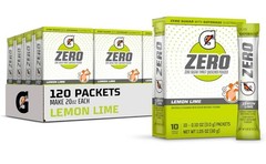 Original Gatorade G Zero Powder, Lemon Lime, 12 Boxes (Pack of 120) 10/03/26