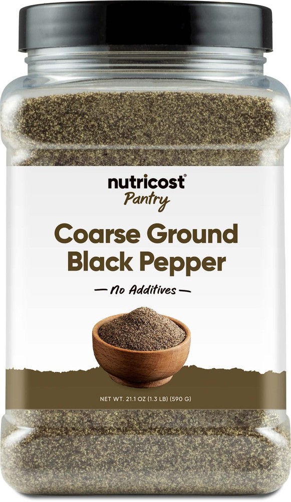 Nutricost Pantry Coarse Ground Black Pepper (1.3 Pounds) – No Additives, Vegan
