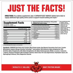 MuscleMeds CARNIVOR BEEF AMINOS Protein All Amino Acids and Creatine 300 Tablets