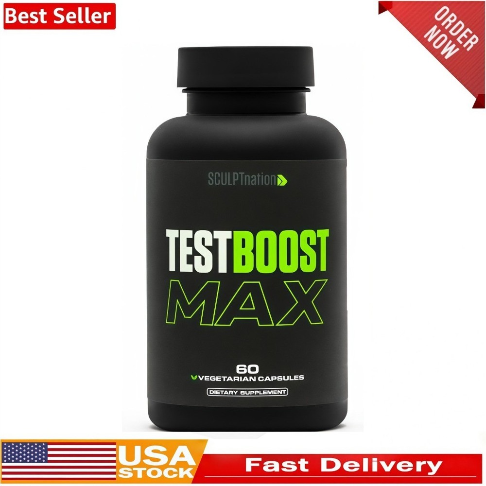 Sculpt Nation Test Boost Max | Testosterone Supplement for Men Energy, potency