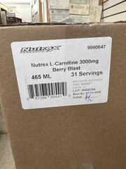 Nutrex Research Liquid Carnitine 3000 Liquid Fat Burner Berry Blast 465ml