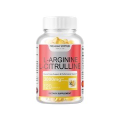 L-Arginine L-Citrulline Nitric Oxide Booster 3000mg 360 Softgels 90 Servings USA