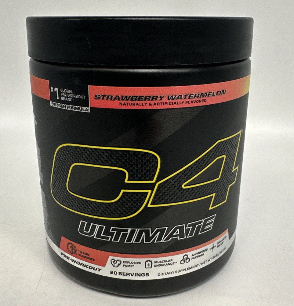 C4 Ultimate Pre Workout Energy Supplement, Strawberry Watermelon *EXP 05/2027*