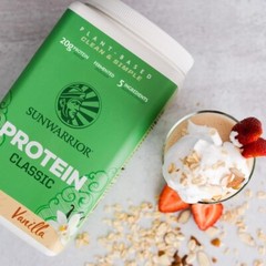 Sunwarrior Organic Classic Vanilla Protein 750g, Vegan Sprouted Protein Powder