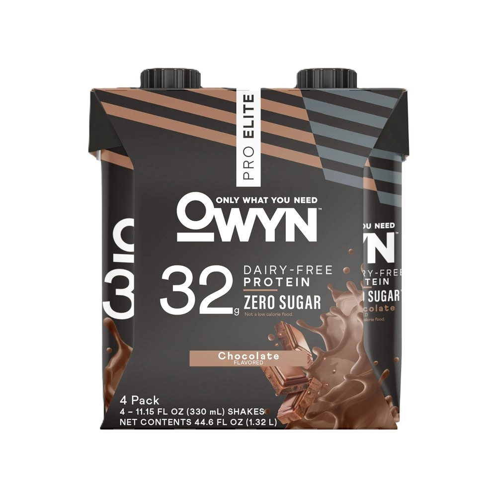 OWYN 32g Pro Elite Chocolate Flavored protein shake 11.15 oz 4 count