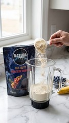 NATURA MAX Extreme Mass Protein Powder Muscle Gain/ Blue & Pink DISPO