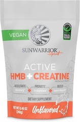 Sunwarrior HMB + Creatine Monohydrate Powder Micronized PreWorkout Leucine, 240g