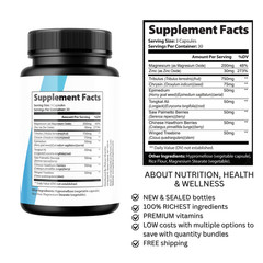 ViraFlexx- Bodybuilding & Men’s Health Support- 4 Bottles- 360 Capsules
