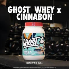 GHOST Whey Protein Powder, Cinnabon 2LB, 25G of Protein Cinnamon Roll Flavo…