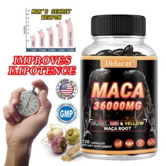 Maca + Ginseng Highest Potency Available Supports Desire Stamina – 30 To 120Caps