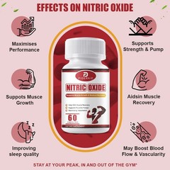 Nitric Oxide Booster 60 Capsules Muscle Pump Workout Support