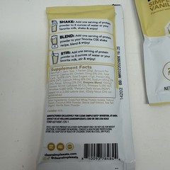CLEAN SIMPLE EATS Whey Protein Powder Variety of Single Serve 8ct CHOCOLATE