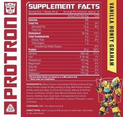Core Nutritionals Transformers Protein Blend Vanilla Honey Graham New Sealed
