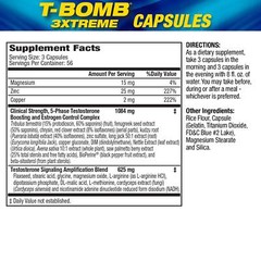 T Bomb 3xtreme 180 Count Testosterone Booster 5 Phase Hormone Complex