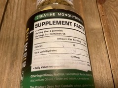 Happyummmm Creatine Monohydrate 5000MG 90 Gummies Lemon Flavor 10/26