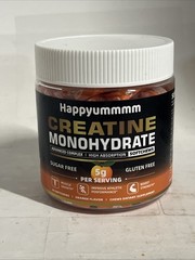 2x Happyummmm Creatine Monohydrate Softchews 60 Softchews Orange Exp 03/2027
