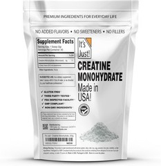 Unflavored Pure Creatine Monohydrate Powder, 40 Servings – 5g Per Scoop, 200g