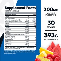 Nutricost Pre-Workout Complex Powder (30 Servings) (Fruit Punch)