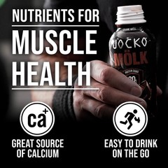 Jocko Mölk 30g Grass Fed Protein Shakes – No Added 12 Fl Oz (Pack of 12)