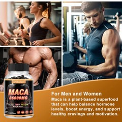 Maca + Ginseng Highest Potency Available Supports Desire Stamina – 30 To 120Caps