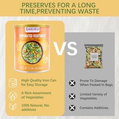 Dried Ramen Toppings, 220G/7.76OZ Dehydrated Vegetables, Natural Freeze Dried…