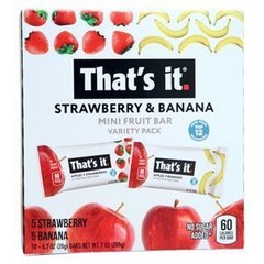 That’s it Nutrition Mini Fruit Bar Variety Pack – Strawberry & Banana 10 bars