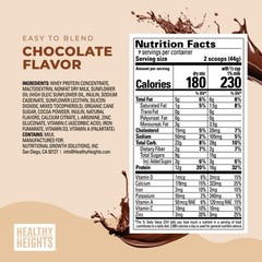 Grow Daily Protein Drink Mix (Chocolate) – High Protein Shake for 3+, 10.6 oz