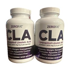 Conjugated Linoleic Acid 60 Soft gels by Zero Fat – Brand New Sealed 2 Bottles.