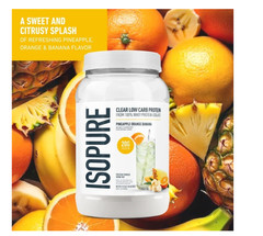 Isopure Infusions Whey Isolate Pineapple Orange Banana 36 Servings 20g Protein