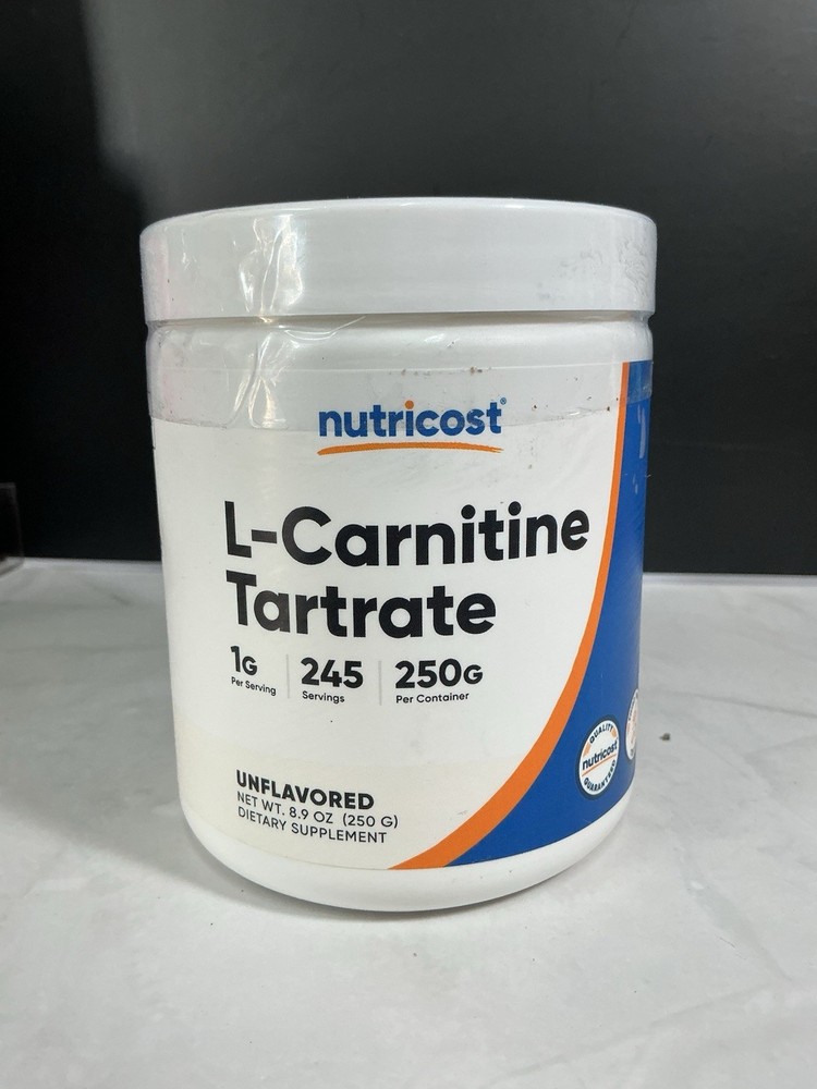 Nutricost L-Carnitine Tartrate Powder (250 Grams) – 1 Gram per Serving