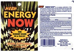 High, Energy Now Herbal Supplements 24 Packs (72 Pills) Free Shipping
