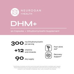 Neurogan Health Dihydromyricetin (DHM) Capsules (300mg, 90 Capsules) NonGMO USA
