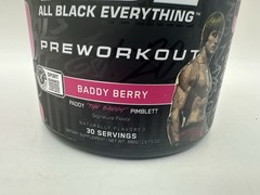 AN ABE Pre-Workout Baddy Berry 13.75 oz, 30 Servings All Black Everything Sealed