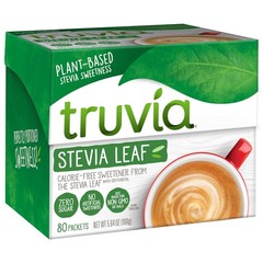 Truvia Natural Stevia Sweetener Packets, (Net Wt. 5.64 80 Count (Pack of 12)