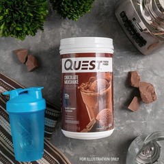 Quest Chocolate Milkshake Protein Powder 1.6 lb 24 Servings Gluten Free