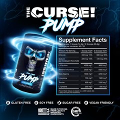 Jnx Sports The Curse Pump Pre – Pre Oxide Booster Blue Raspberry 40 Servings