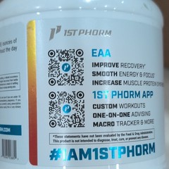 1st Phorm EAA Powder Tropical Mango Gluten Free 60 Servings 1.43 lb
